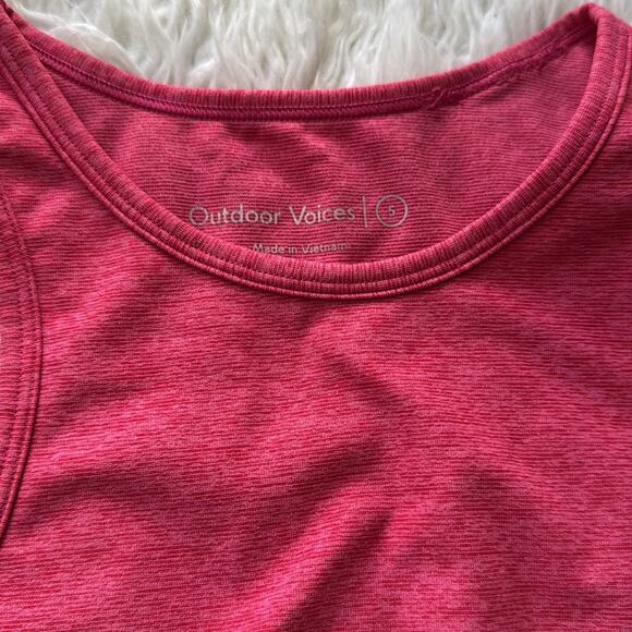 Outdoor Voices Athena Crop Top Size Small Pink - Picture 4 of 4